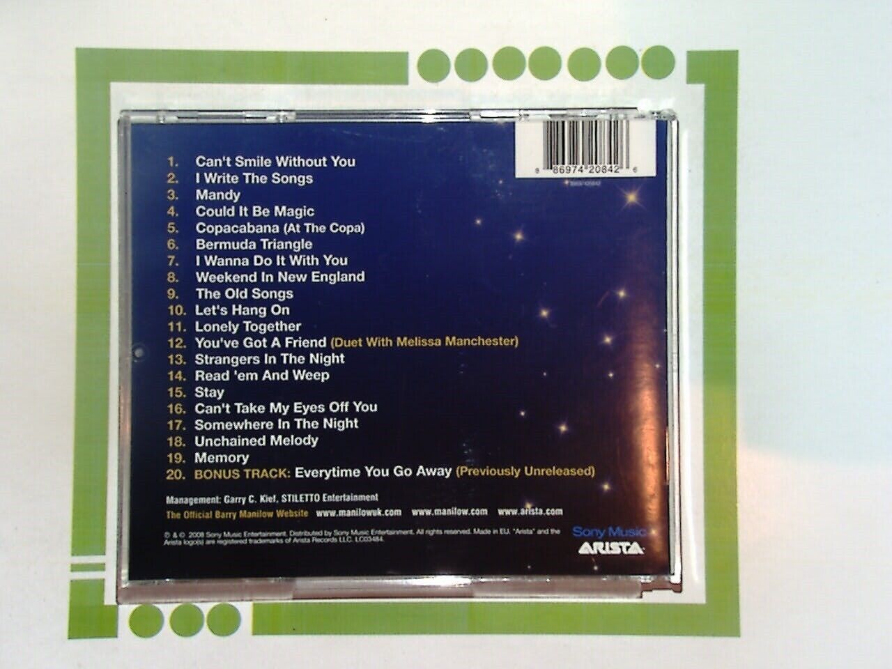The Best Of Barry Manilow CD VGC