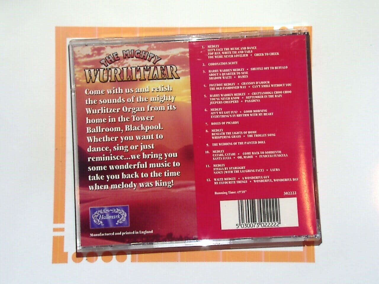 Mighty Wurlitzer	Mighty Melodies From The Tower Ballroom, Blackpool  CD Mint