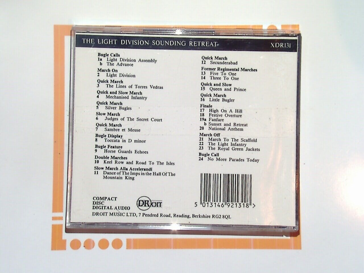 The Light Division - Sounding Retreat 1993 (Horse Guard Parade) CD Mint