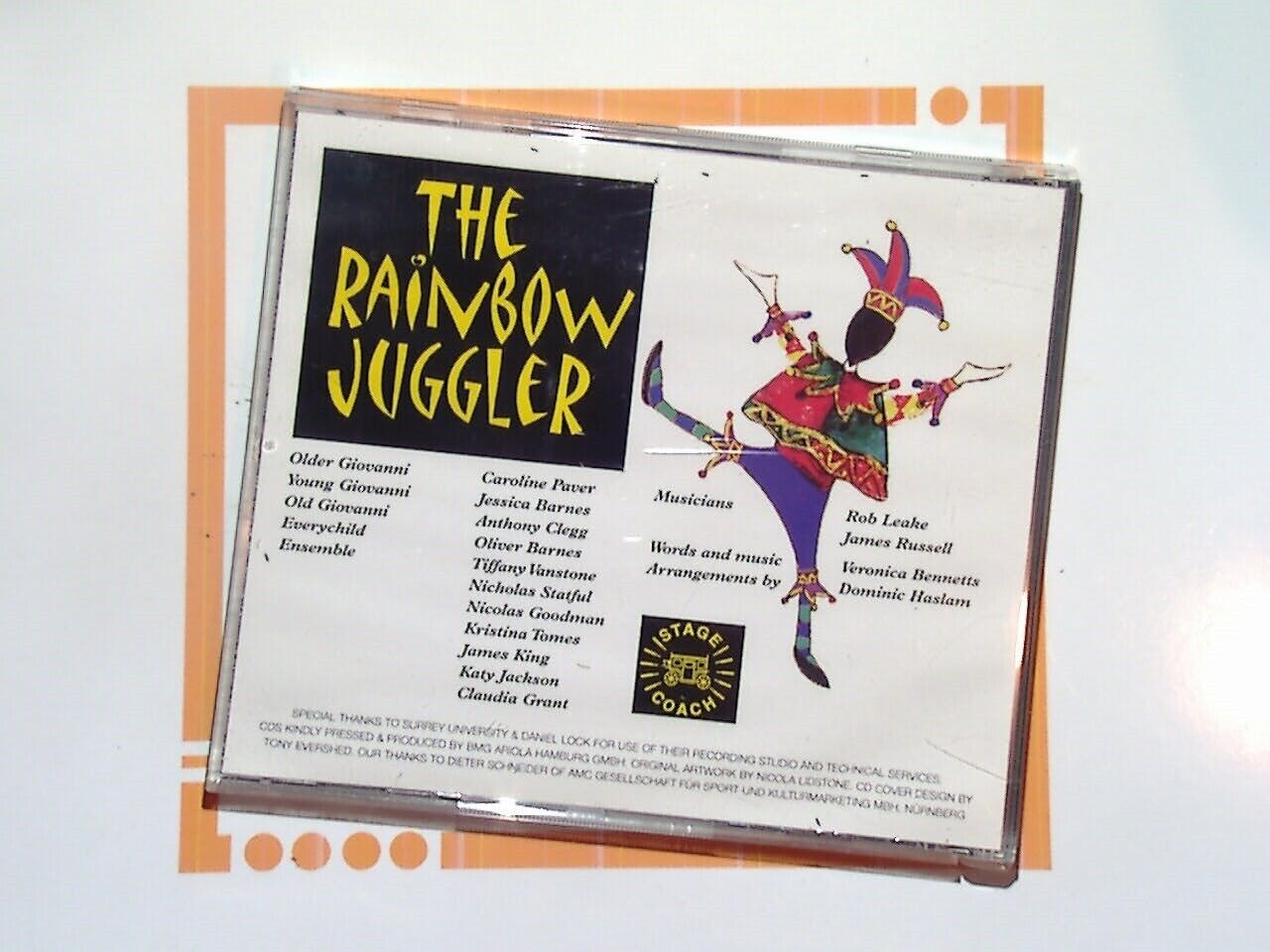 The Rainbow Juggler	A Musical Drama Promo (Veronica Bennetts) CD Mint