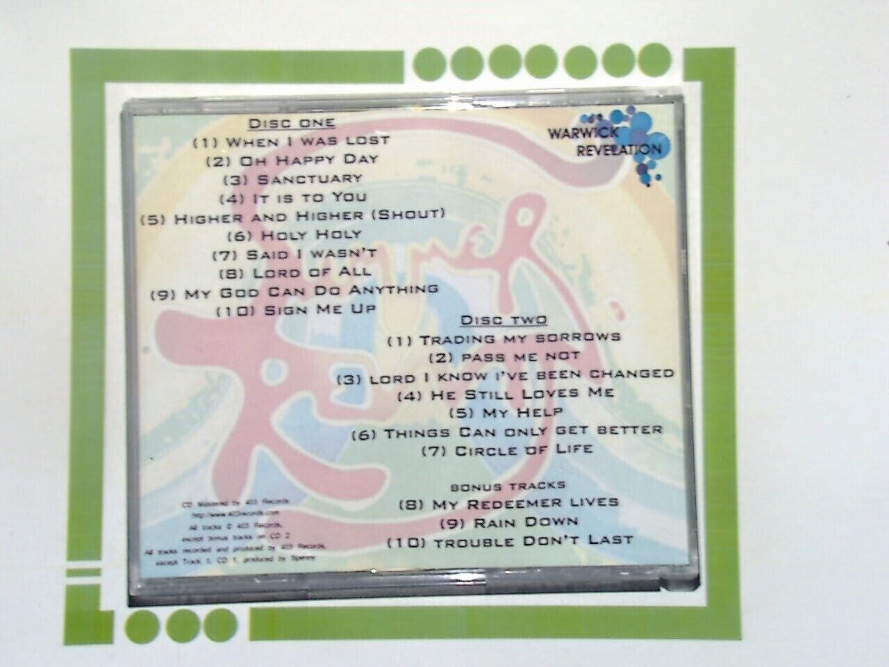 Revelation Rock Gospel Choir - Summer Revvin' Piazza Concert 2006 2CD Mint