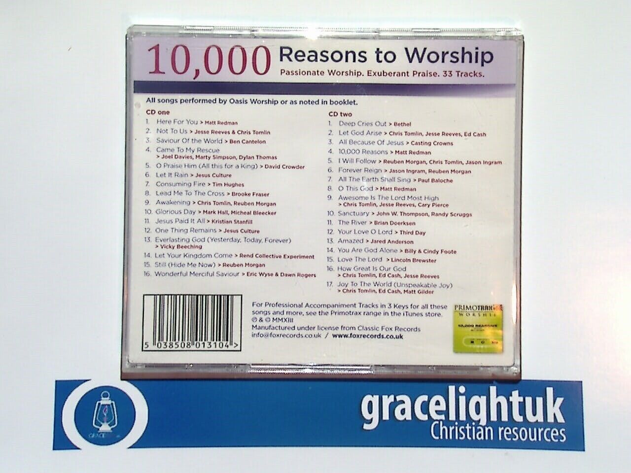Oasis Worship Band - 10000 Reasons To Worship 2CD Mint