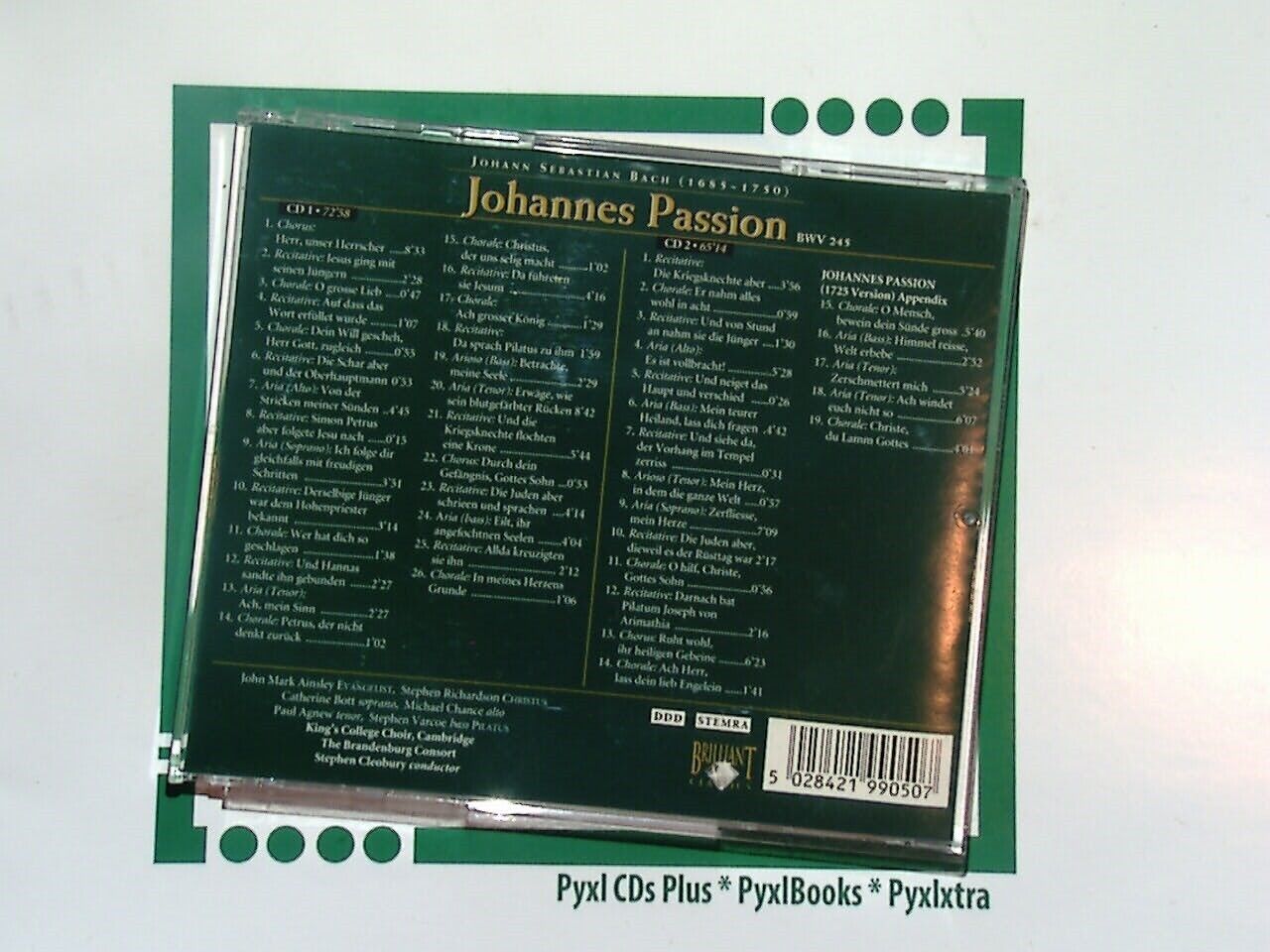 Various	- Johann Sebastian Bach Johannes Passion 2CD Nr Mint