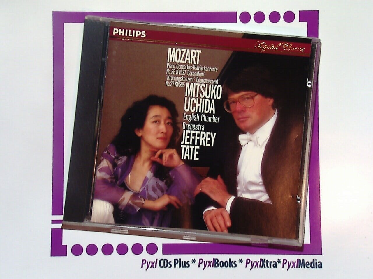 Mitsuka Uchida & Jeffrey Tate	Mozart: Piano Concertos 26 & 27 CD Mint