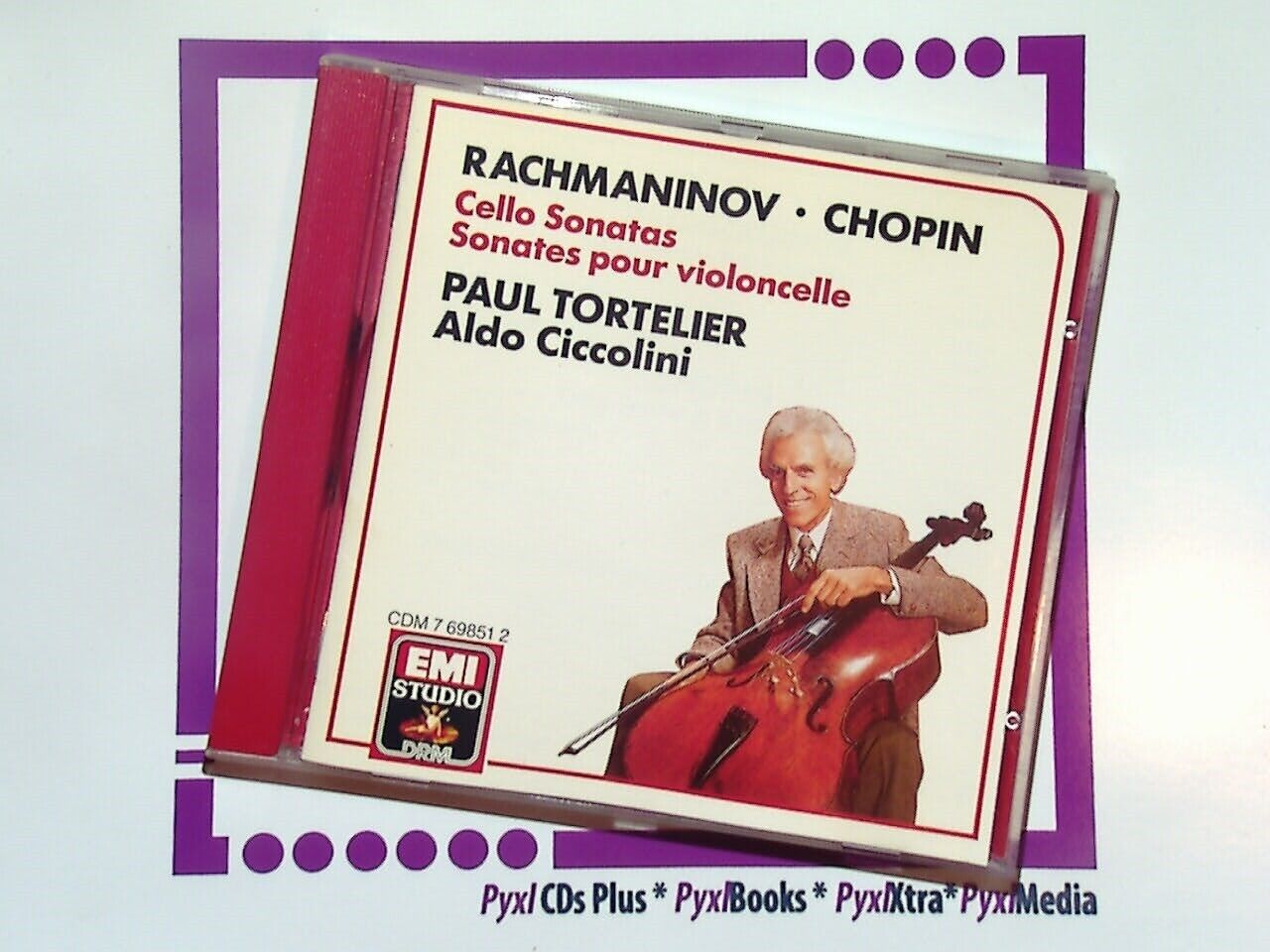 Paul Tortelier  - Rachmaninov Chopin Sonatas CD Mint
