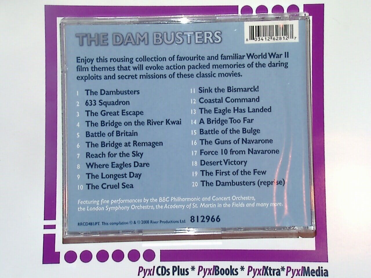 The Dam Busters	Favourite & Classic War Movie Themes CD Mint