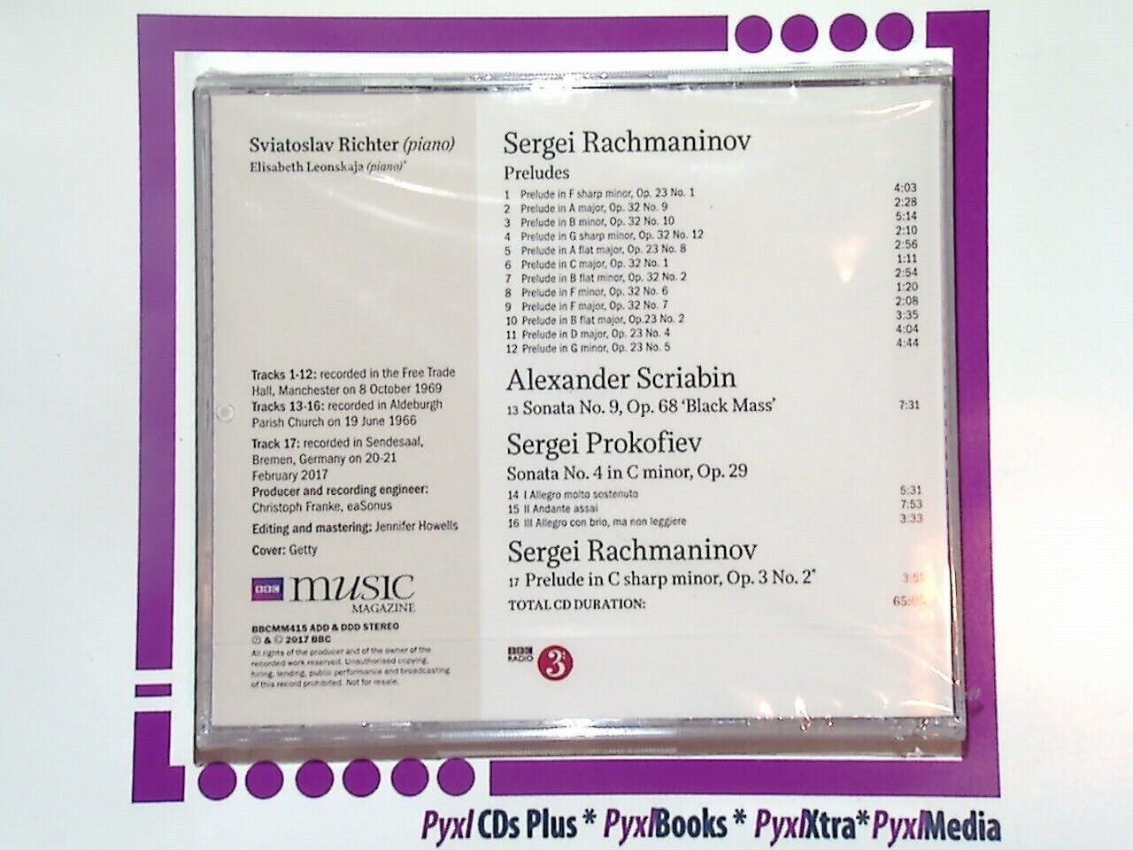 The BBC Magazine Collection Vol. 26 No. 1 	Rachmaninov Preludes CD NEW