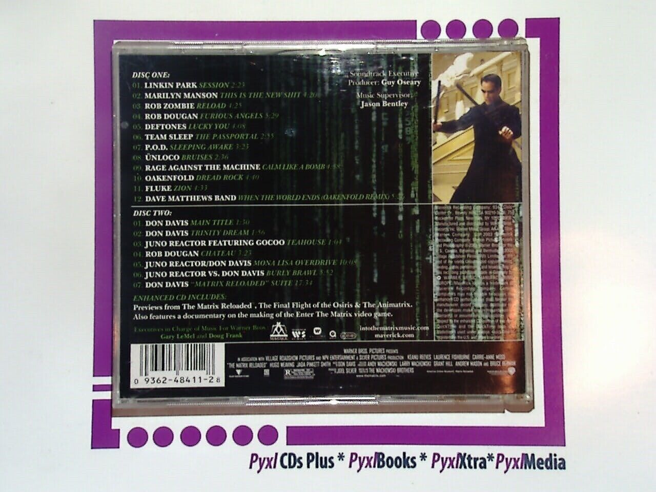Music From And Inspired By The Matrix: Reloaded 2CD Nr Mint