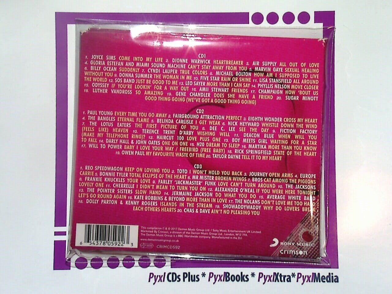 Various - The 80s Love Album 3CD Nr Mint