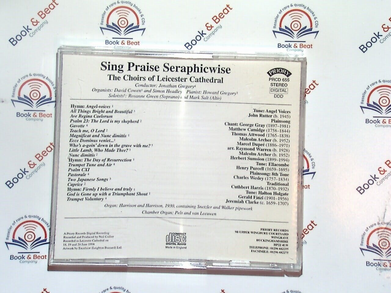 The Choirs Of Leicester Cathedral - Sing Praise Seraphicwise 1998 CD Mint