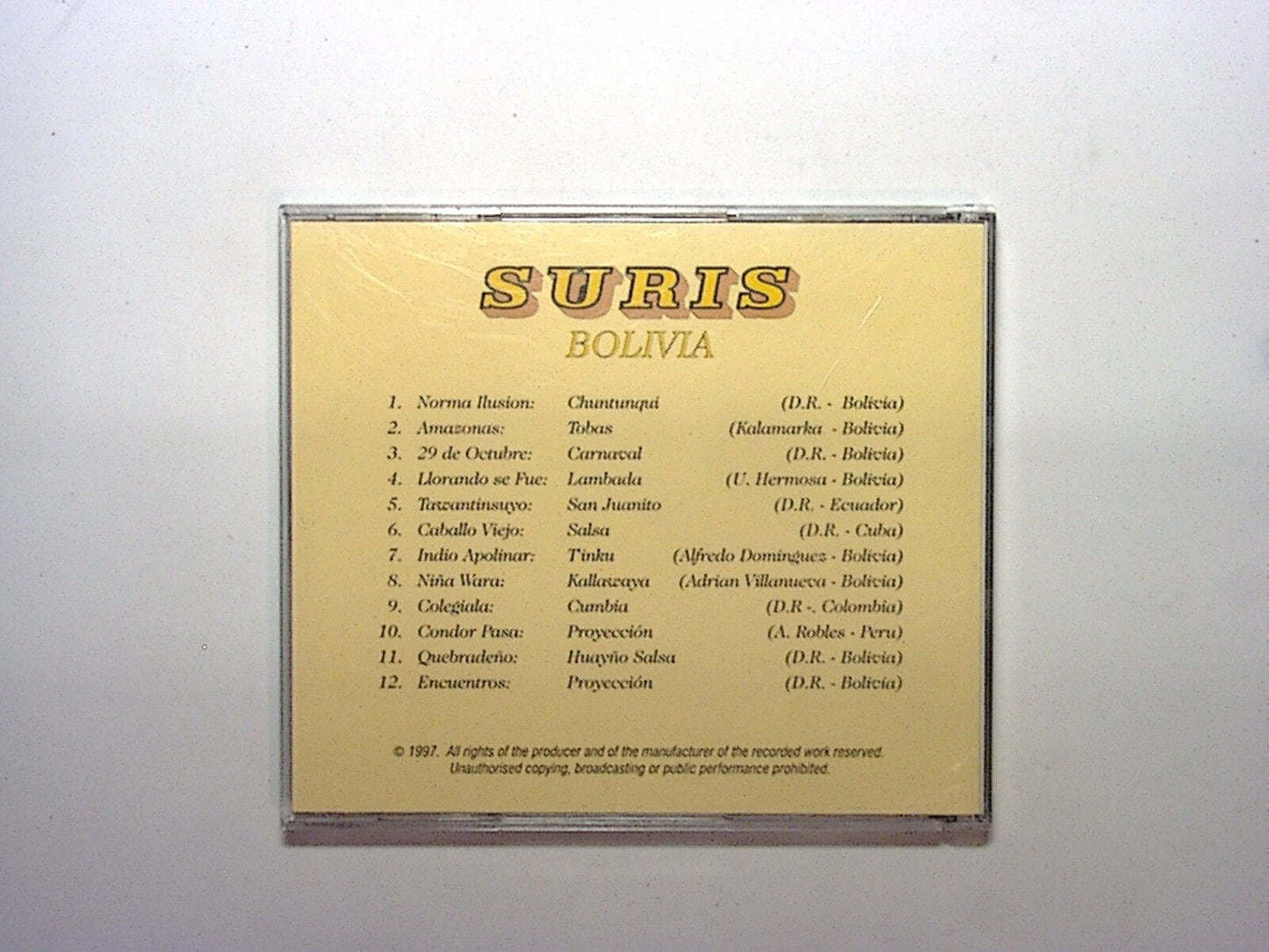 Suris Bolivia Kallawaya CD