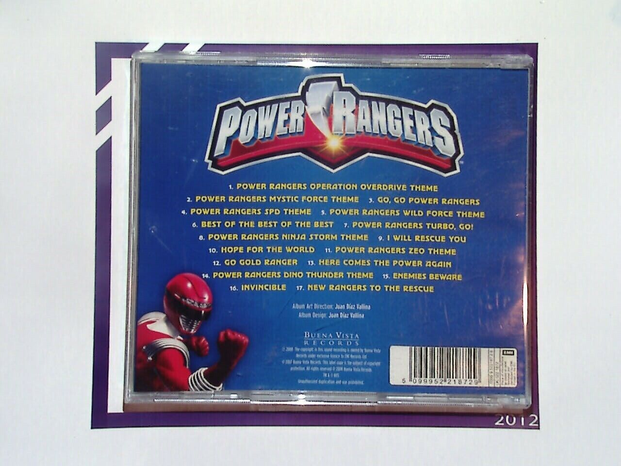 The Best Of Power Rangers: Songs From The TV Series CD Mint