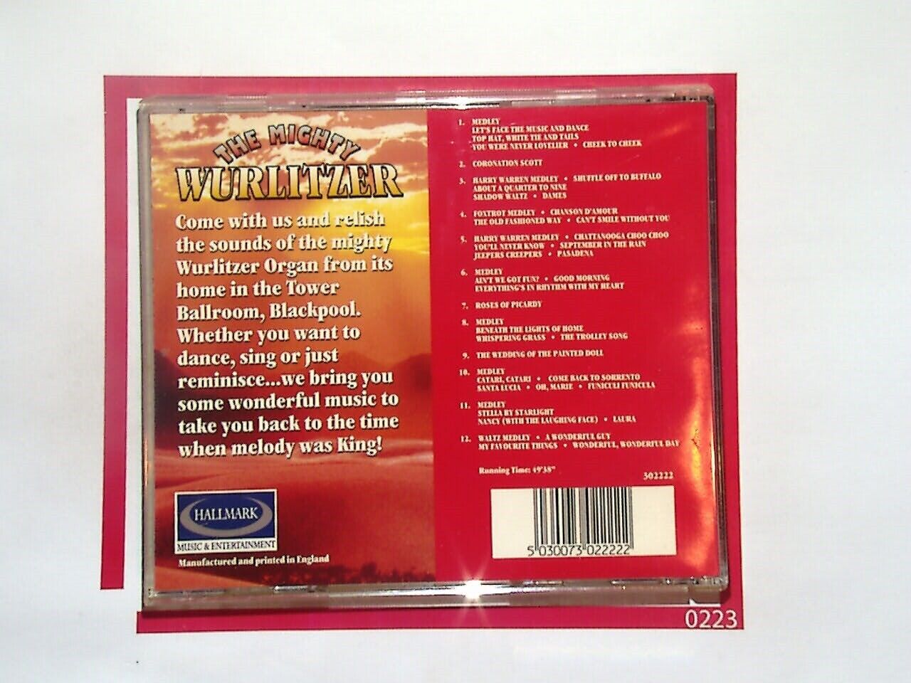 Mighty Wurlitzer	Mighty Melodies CD Mint