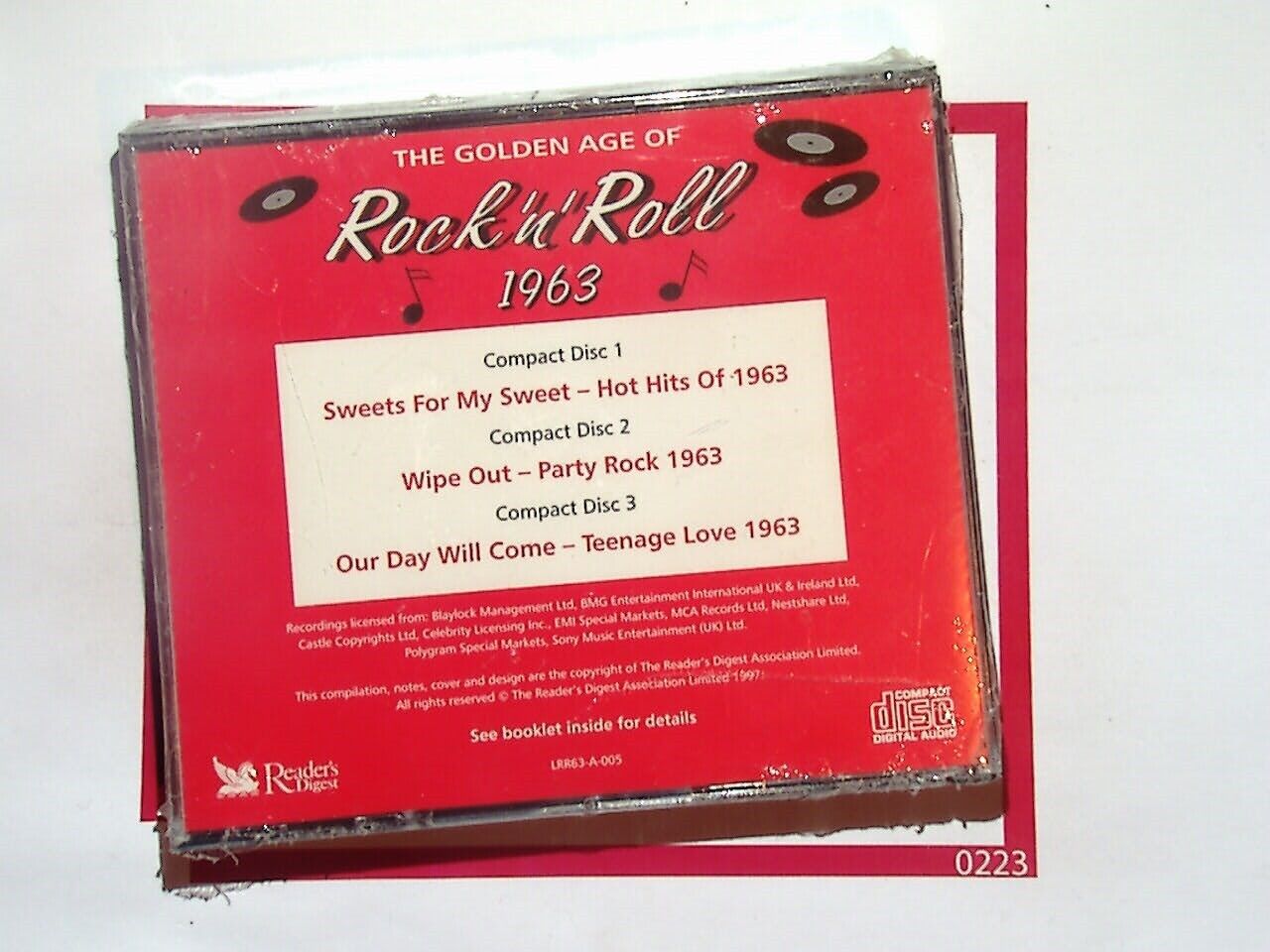 Reader's Digest 	The Golden Age of Rock 'n' Roll 1963 3Cd New & Factory sealed