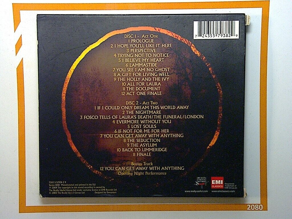 The Woman In White	original Cast recording 2CD & Booklet Mint