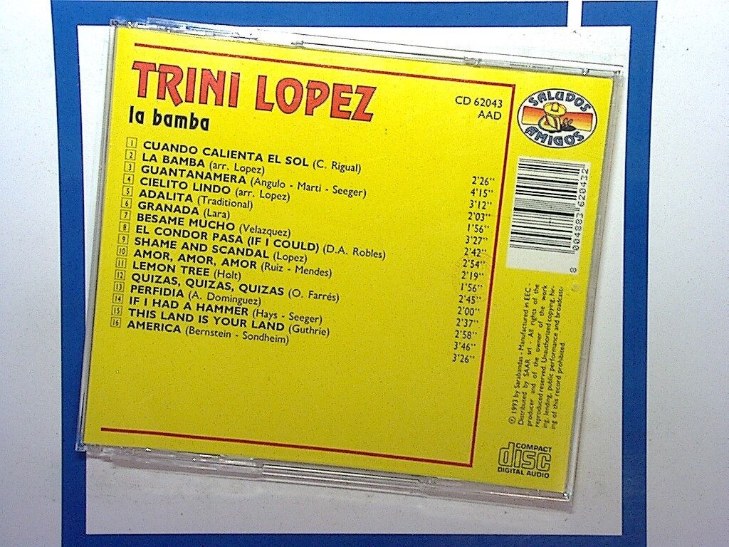 Trini Lopez - La Bamba (CD 1991) Mint rare