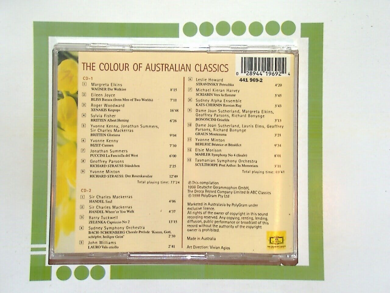 The Colour Of Australian Classics CD Nr Mint