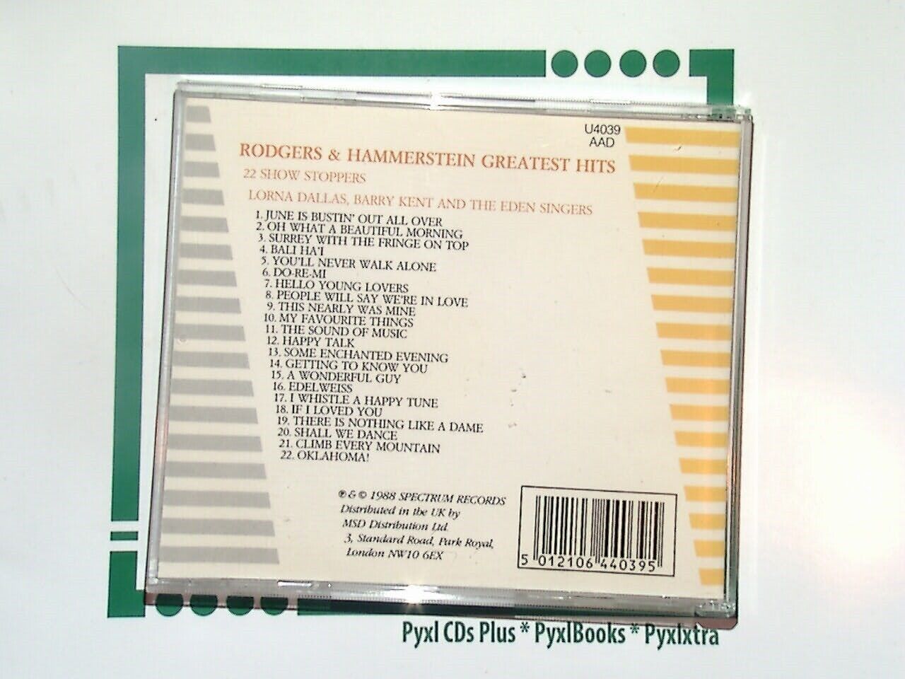 Rodgers & Hammerstein Greatest Hits	22 Show Stoppers CD VGC