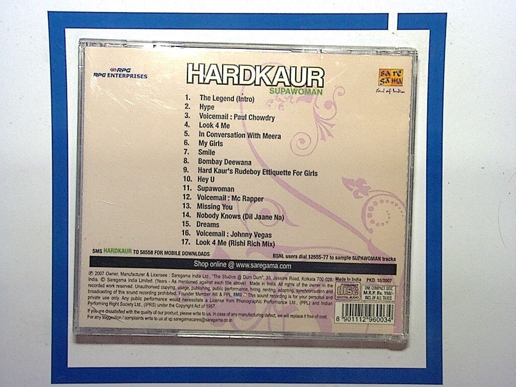 RPG Enterprises Hardkaur Supawoman CD Mint