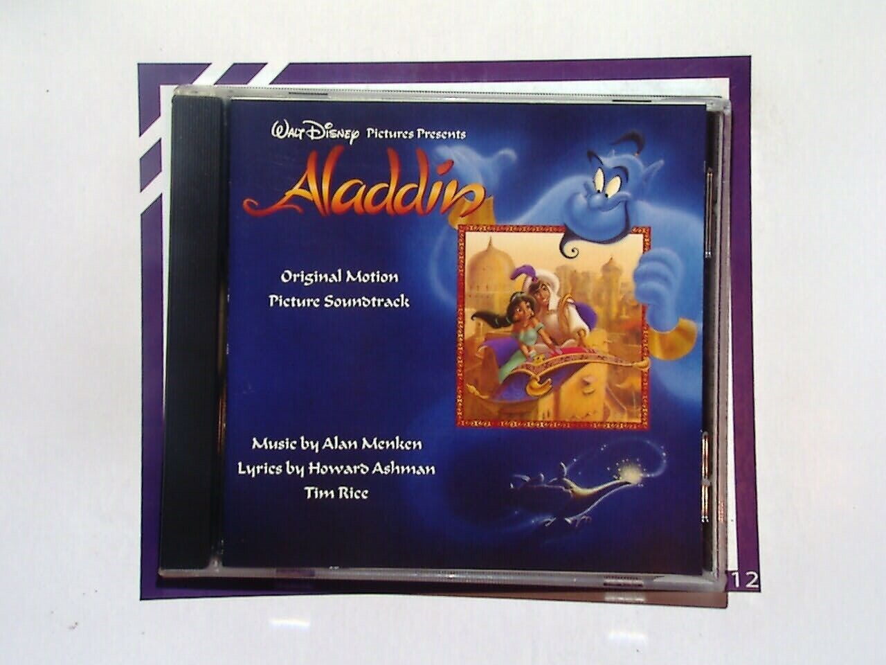 Walt Disney	Aladdin Original Motion Picture Soundtrack 1992 CD Mint