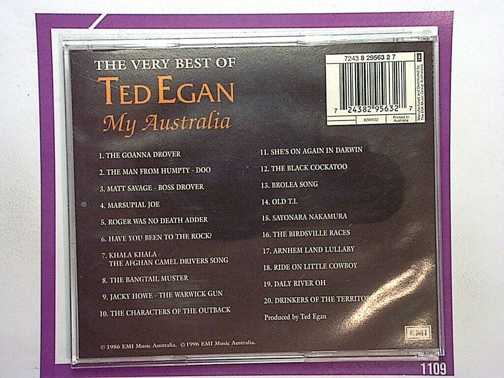 Ted Egan With the Flying Emus	My Australia [Australian Import] CD Nr Mint