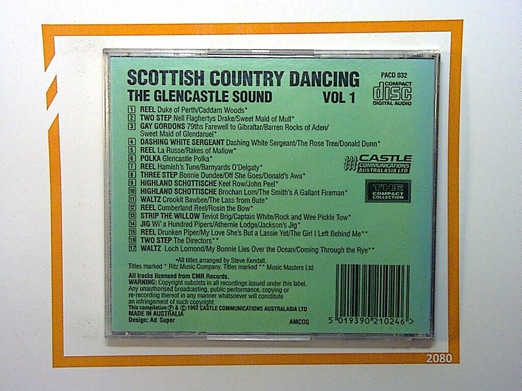 Steve Kendall	Scottish Country Dancing Vol.1 CD Nr Mint
