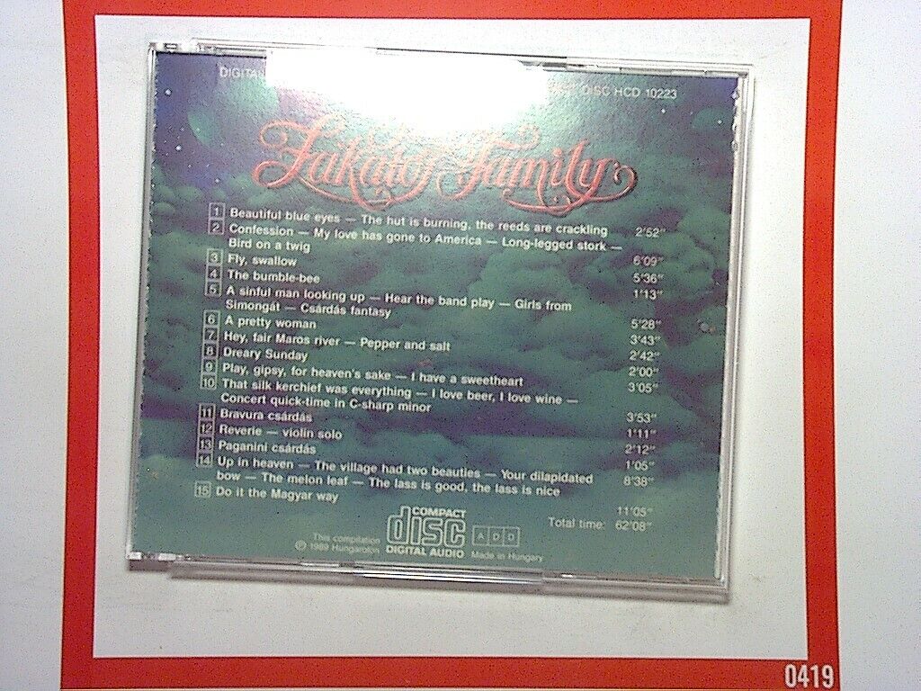 The Lakatos Family	Qualiton CD Nr Mint
