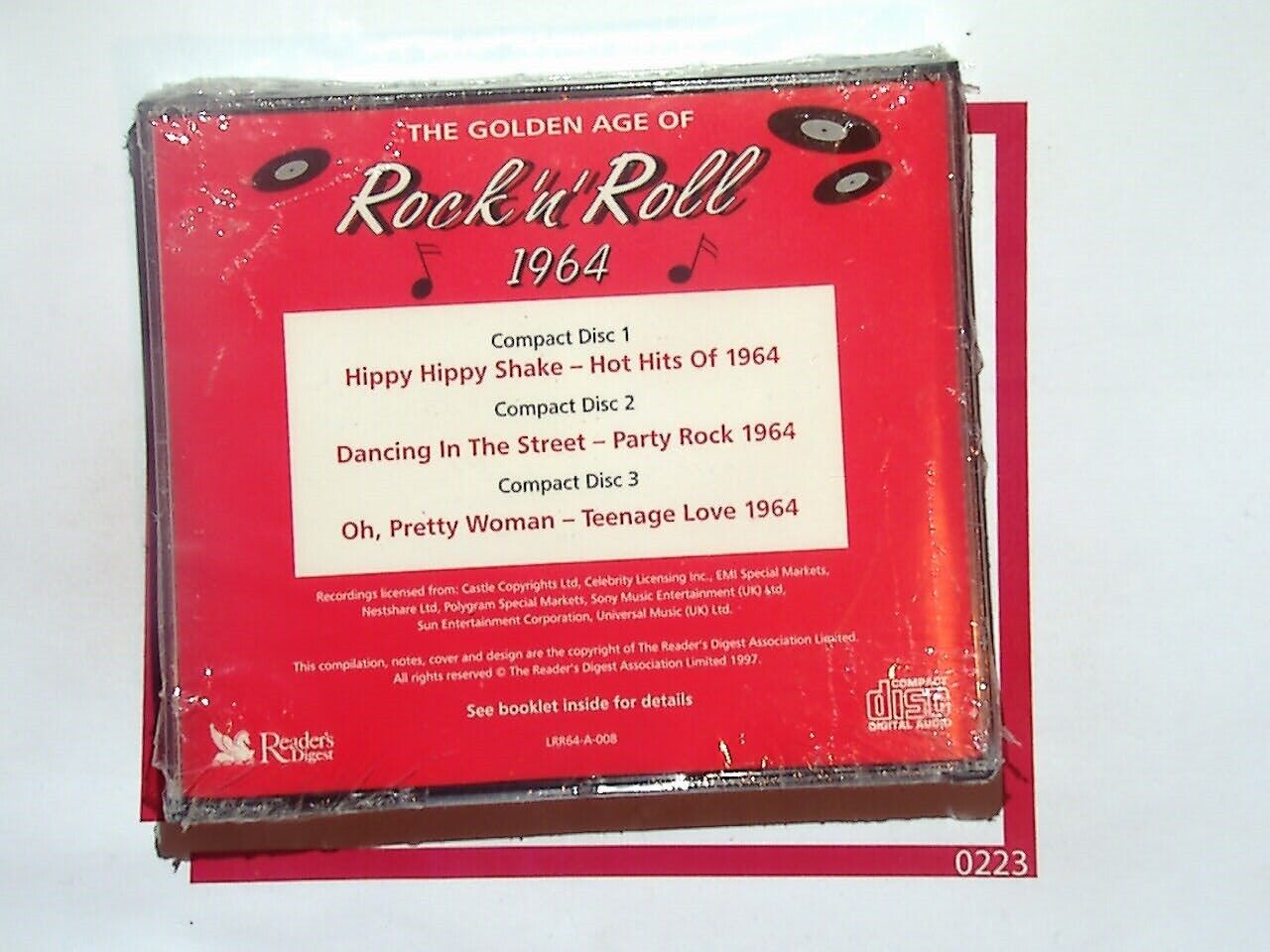 Reader's Digest 	The Golden Age of Rock 'n' Roll 1964 3Cd New & Factory sealed