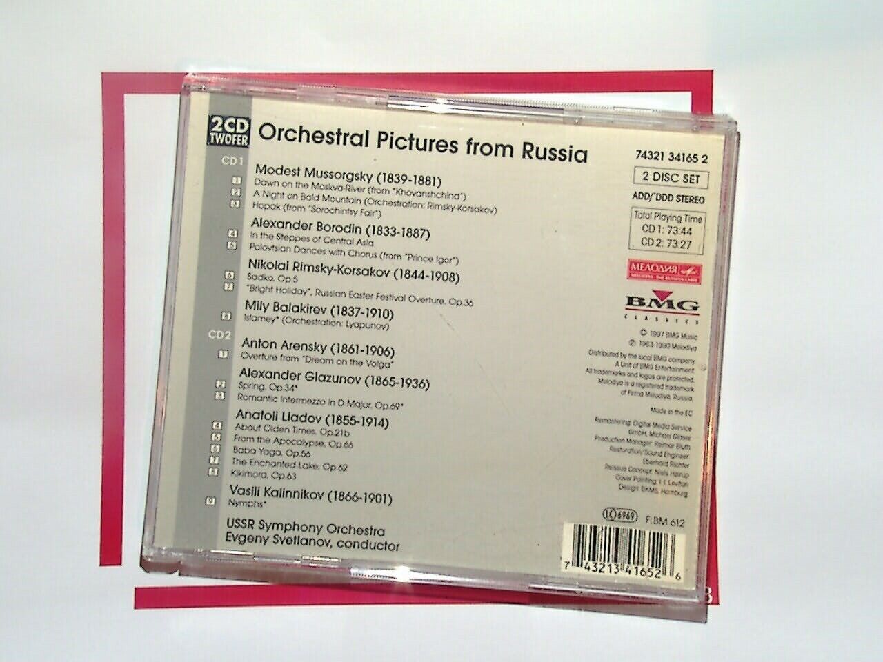 USSR Symphony Orchestra vetlanov, Evgeni Orchestral Pictures from Russia CD Mint
