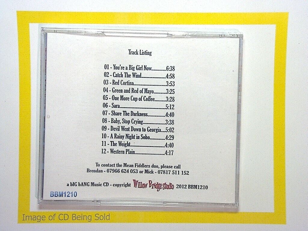 The Mean Fiddlers	That Was Then…. Recorded Live! CD Mint