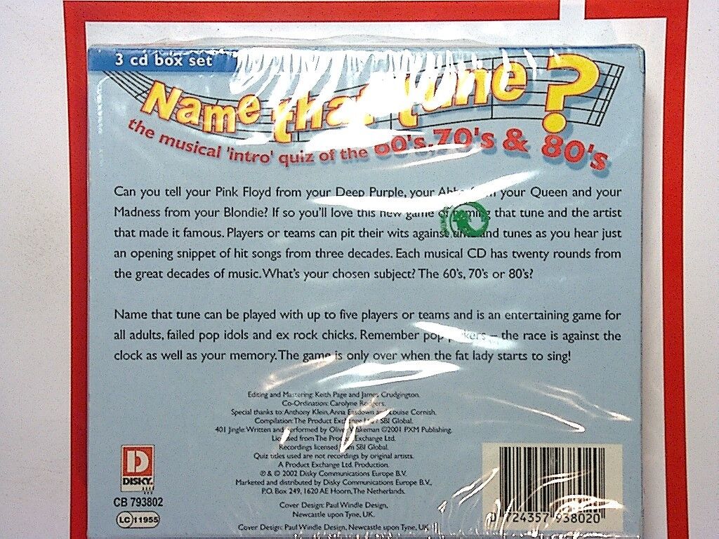 Various Artists - Name That Tune (2002) 3 C D Box Set quiz New & factory Sealed