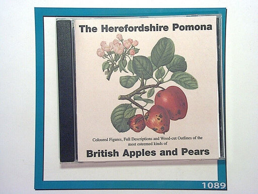 The Hetrfordshire Pomona British Apples And Pears CD-Rom Mint Coloured Plates