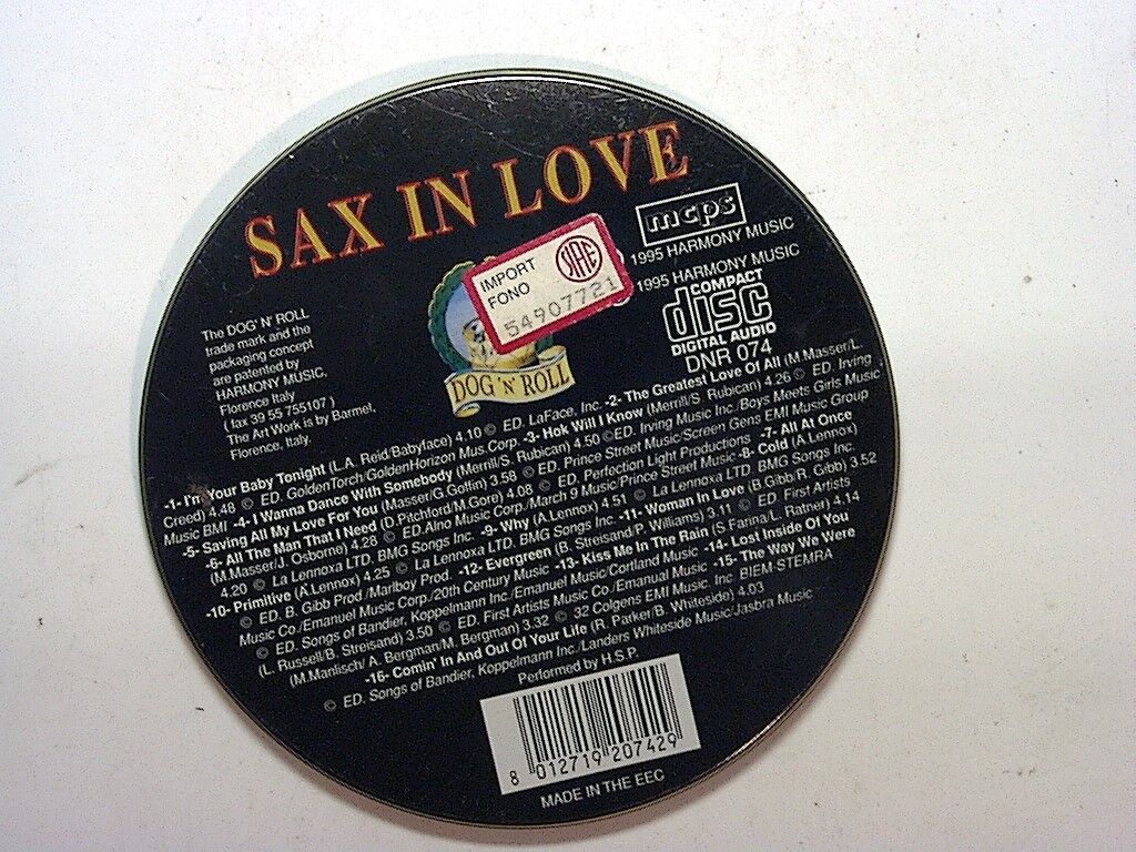 Sax In Love Golden Anniversary CD & Tin rare Import Mint