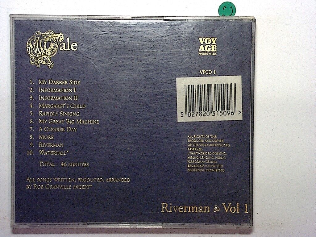 Tale - Riverman Vol.1. CD  Rob Granville Rare Mint