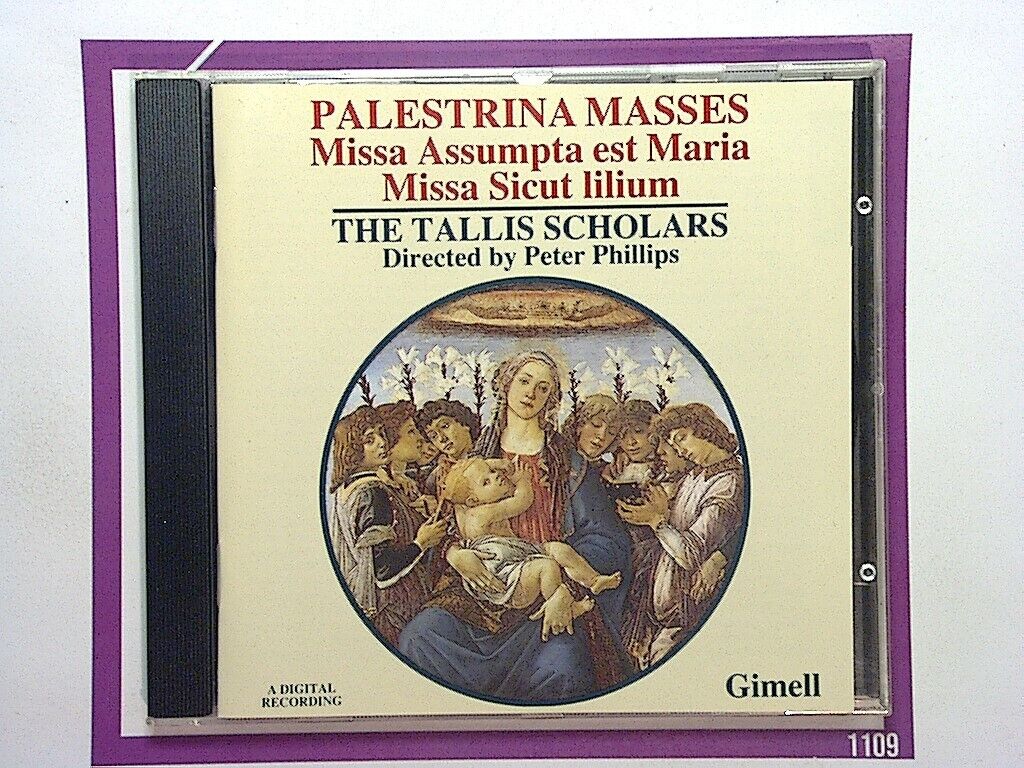 Tallis Scholars	Missa Assumpta Est Maria Peter Phillips Cd Mint