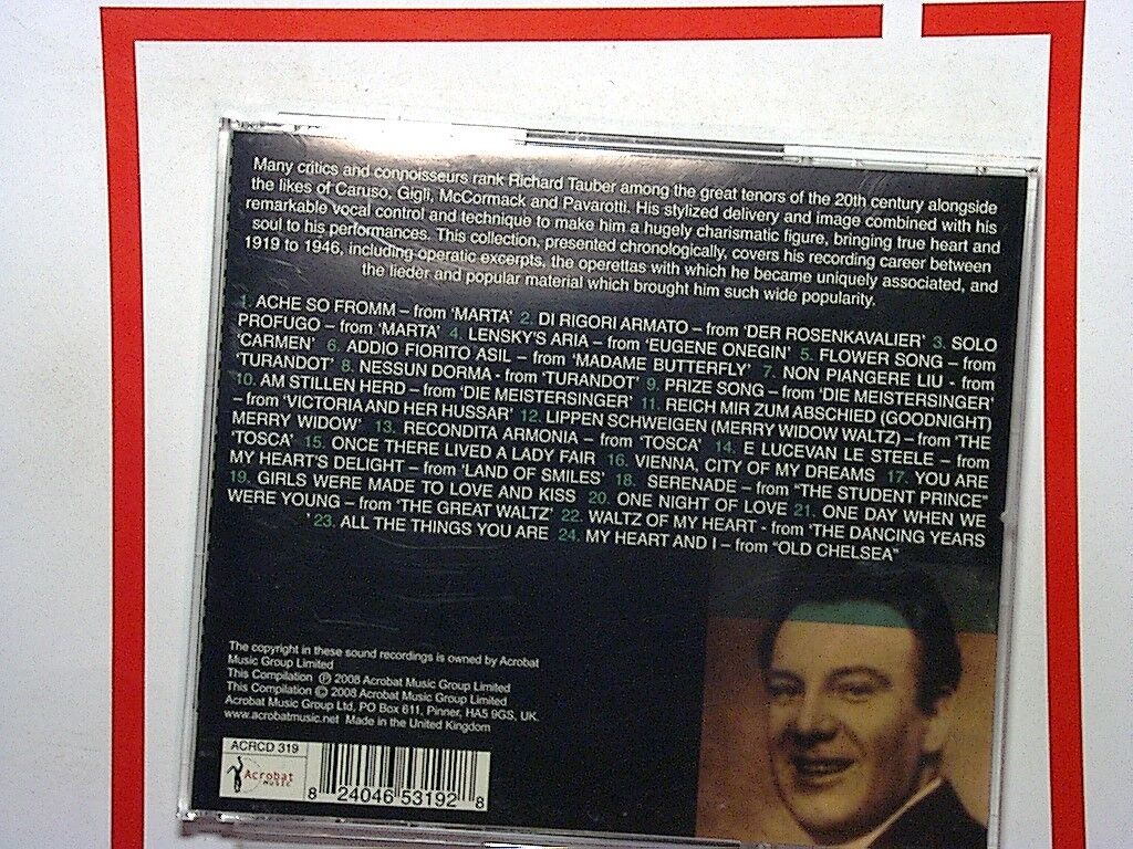 Richard Tauber - Great Voices of the 20th Century (2008) CD Mint