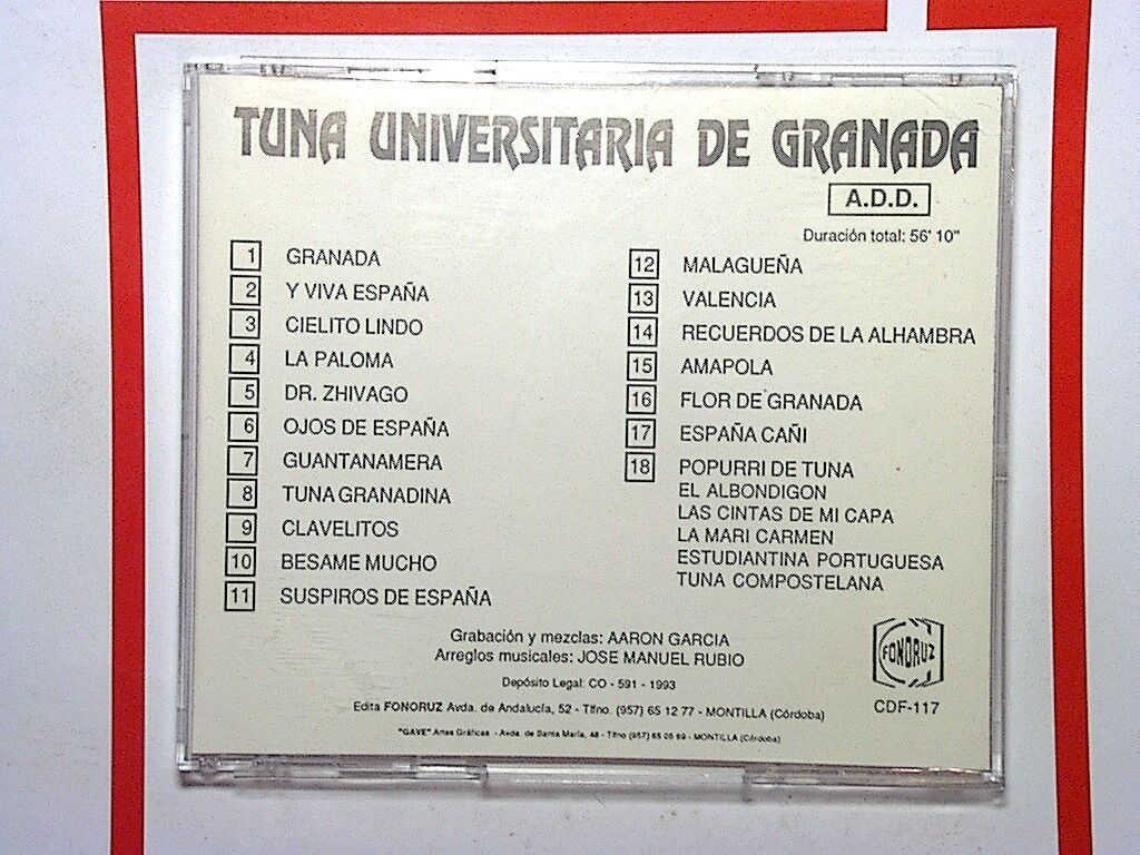 Tuna Universitaria De Granada CD Mint