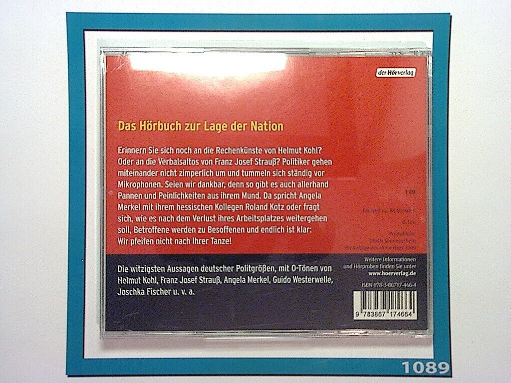 Ulrich Sonnenschein	WIR PFEIFEN NICHT NACH IHRER TANZE (Audio CD) Mint