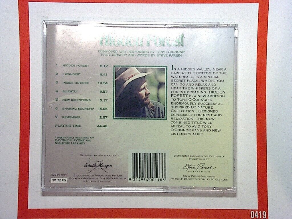 Tony O'Connor	Hidden Forest (Australian Import) CD Nr Mint