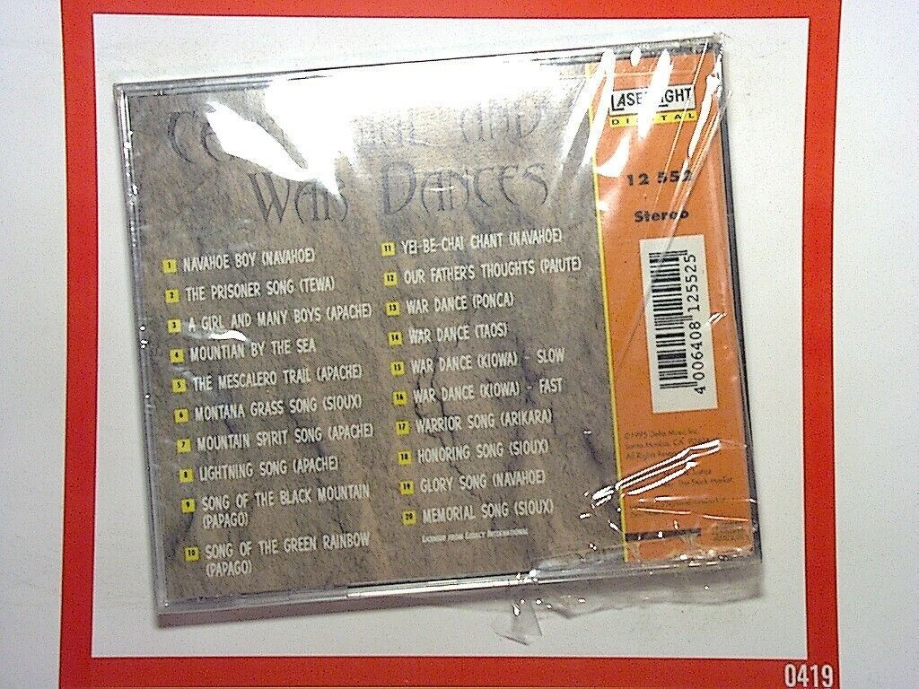 Native American Red India	Ceremonial & War Dances CD New
