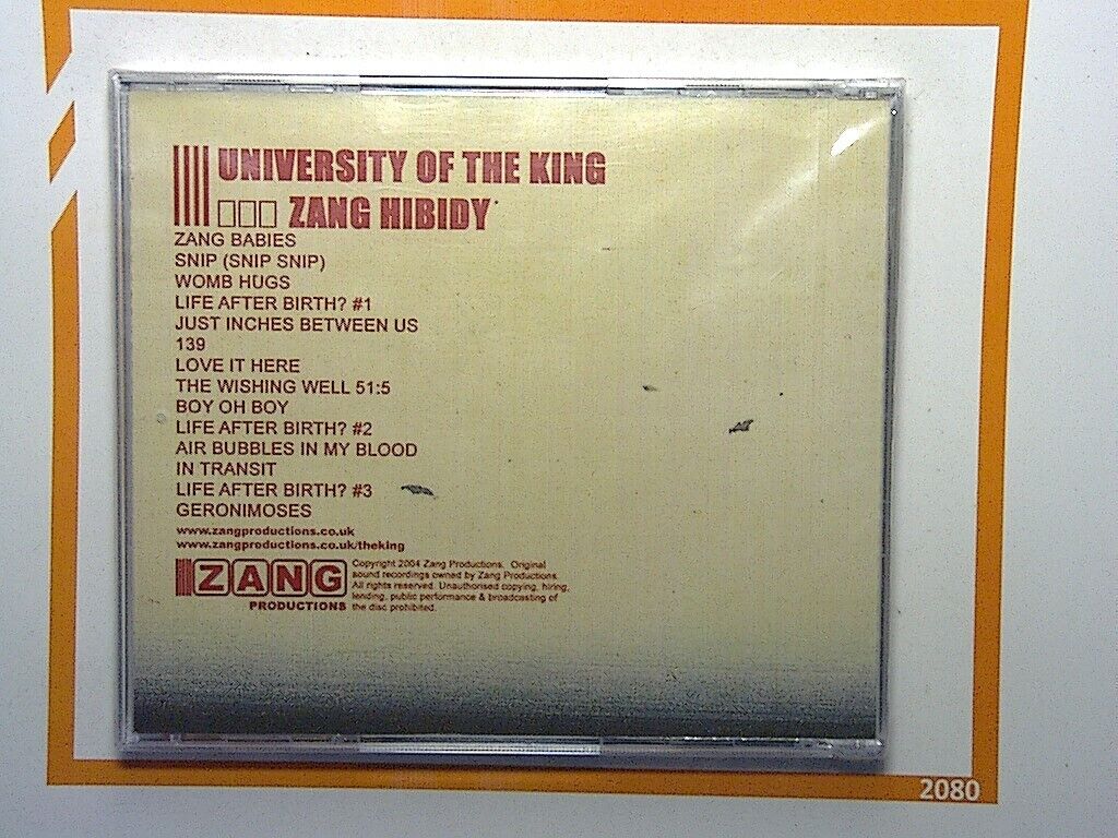 Zang Hibidy	University of the King 2004 CD New & Factory Sealed