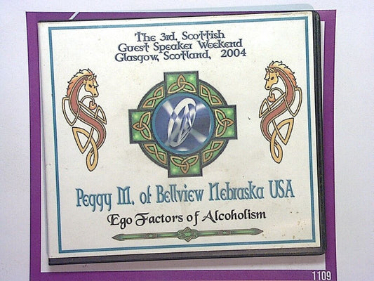 Peggy M - Ego Factors Of Alcoholism CD 7	Guest Speaker weekend Glasgow 04 CD VGC