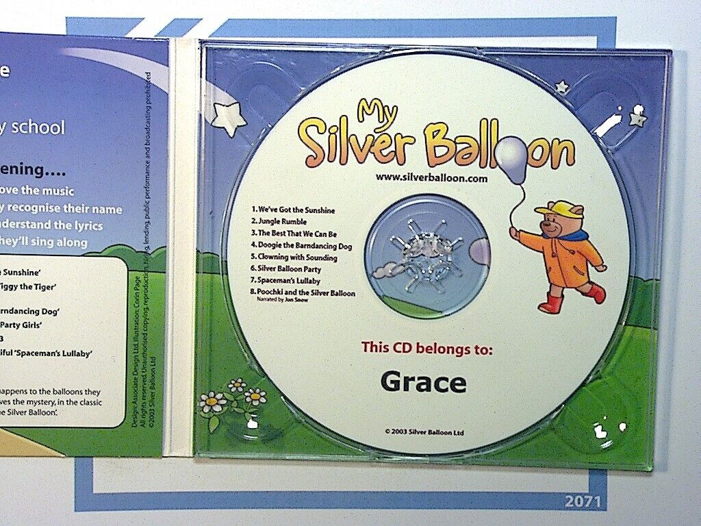My Silver Balloon 1	Your Child's Name In Music 'Grace' 0-7+ CD Nr Mint