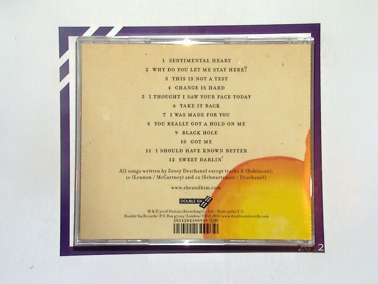Zooey Deschanel She & Him	Volume One CD Mint