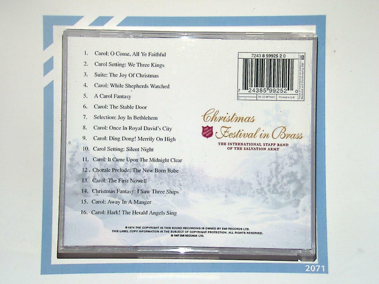 The Salvation Army	Christmas Festival In Brass CD Mint