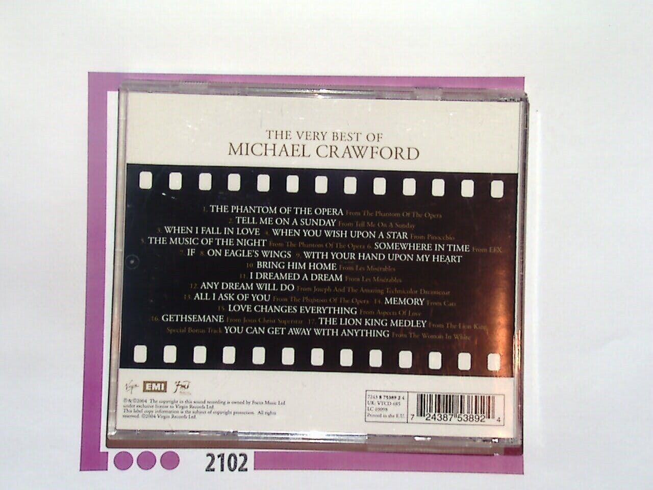 The Very Best of Michael Crawford - Movies, Musicals and More CD Mint