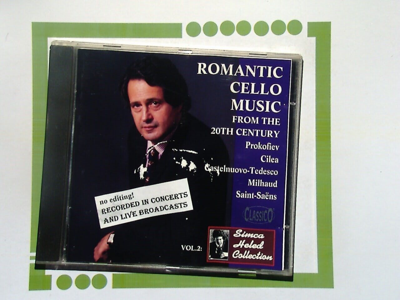Simca Heled Jonathan Zak	Romantic Cello Music, Vol.2 CD VGC