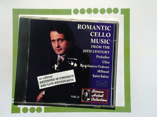 Simca Heled Jonathan Zak	Romantic Cello Music, Vol.2 CD VGC