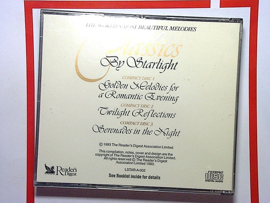 Readers Digest	Classics By Starlight 3CD Mint