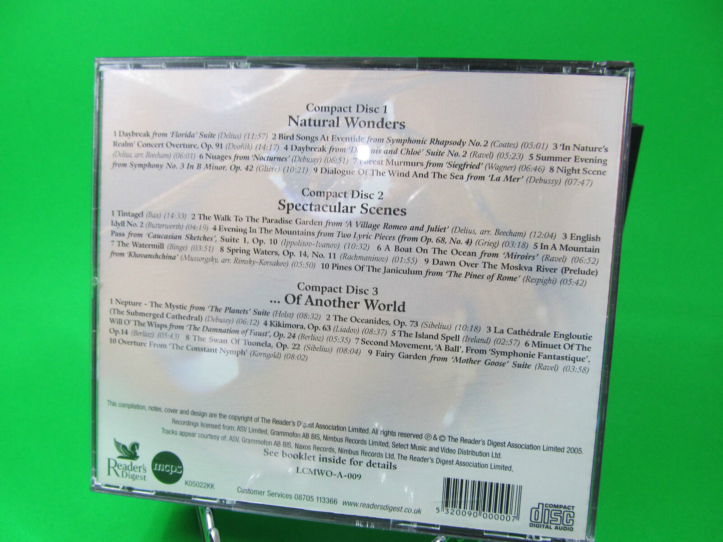 Reader's Digest 3CD Wonder Classics For Every Mood Mint